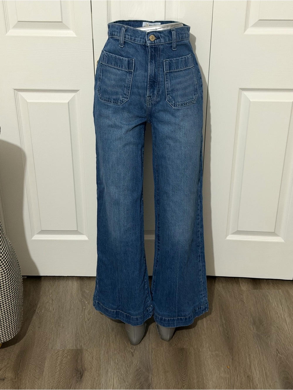 Reformation High-Waisted Wide Leg Women’s Jeans — Blue 25